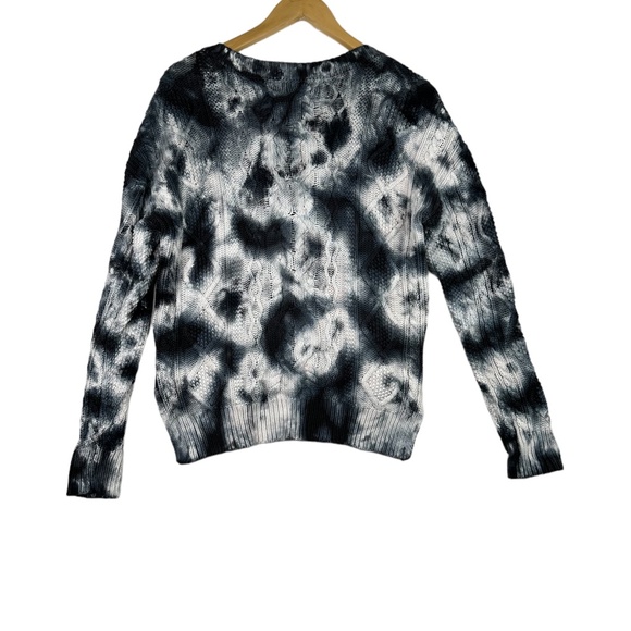 Anthropologie Pilcro Joni Tie Dye Cable Knit Hi Low Sweater Size XS - Picture 3 of 6